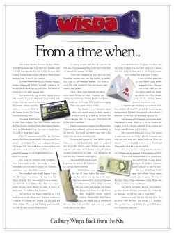 Wispa: From a time when...