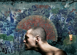 Lolane Head Up Hair Styling: Punk