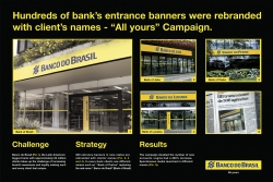 Banco do Brasil (Bank of Brazil): Entrance Banners