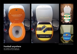 Football in your cellphone: Toilet