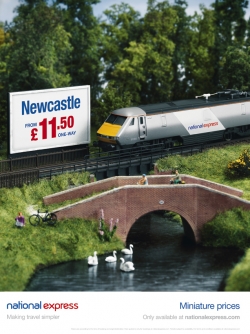 National Express Standard Advance Fares: Miniature Prices Bridge, Crossing, Platform