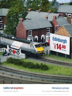 National Express Standard Advance Fares: Miniature Prices Bridge, Crossing, Platform