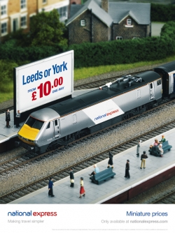 National Express Standard Advance Fares: Miniature Prices Bridge, Crossing, Platform