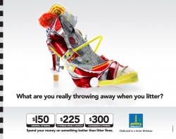 Anti-litter campaign: Shoe