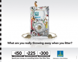Anti-litter campaign: iPod