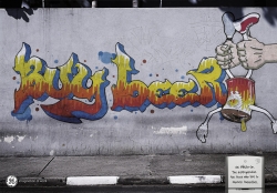 Refrigerator GE Write-on: Grafittis