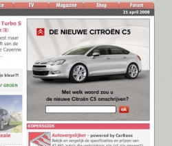 Citroën C5: Word banner