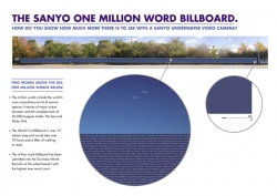 Xacti CA65 Underwater Camera: Sanyo One Million Word Billboard