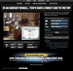 Absolut: IN AN ABSOLUT WORLD... YOU'D HAVE A DIRECT LINE TO THE TOP