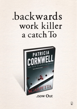 Patricia Cornwell's latest murder mystery novel: Backwards
