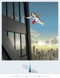 John Hancock Observatory Chicago: Astroaunt & Pigeon
