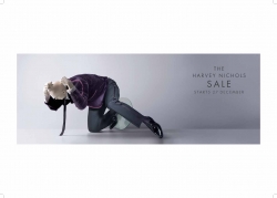 Harvey Nichols Sale: kneeling