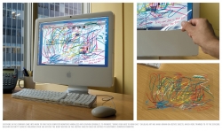 Kids Day: Vandalized Computer Monitors