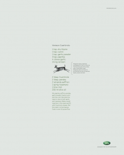 Land Rover: Venison