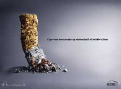 Dublin City Council Anti-Littering Campaign: Butts Are Litter Too