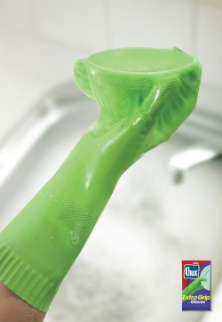 Clorox: Chux Extra Grip Kitchen Gloves - Cup