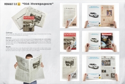 Renault ZE: Old Newspapers