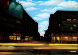 Café Nescafé: Longer day street