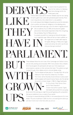 INTELLIGENCE SQUARED: PARLIAMENT