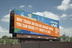 Use Only What You Need: Why trash a billboard?