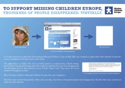 Missing Children Europe: Disappear from Facebook