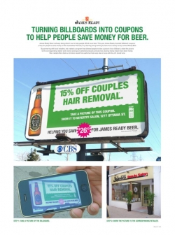 James Ready Beer: James Ready Coupon Billboard Campaign