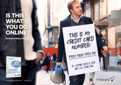 f-SECURE: THIS IS MY CREDIT CARD NUMBER