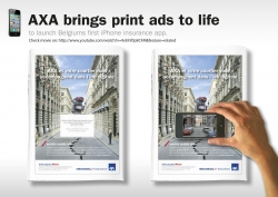 AXA: brings print ads to life