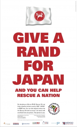 Rescue SA: Give a Rand for Japan
