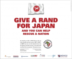 Rescue SA: Give a Rand for Japan
