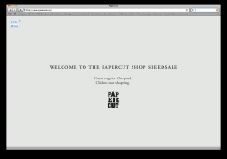 PAPERCUT SHOP: Papercut shop - SPEEDSALE