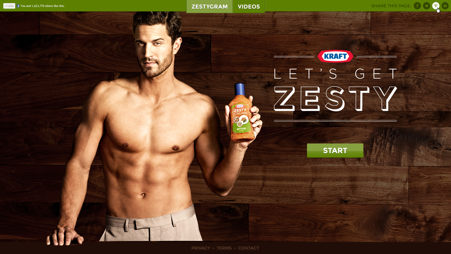 Interactive Ad Kraft Dressings Zestygrams 