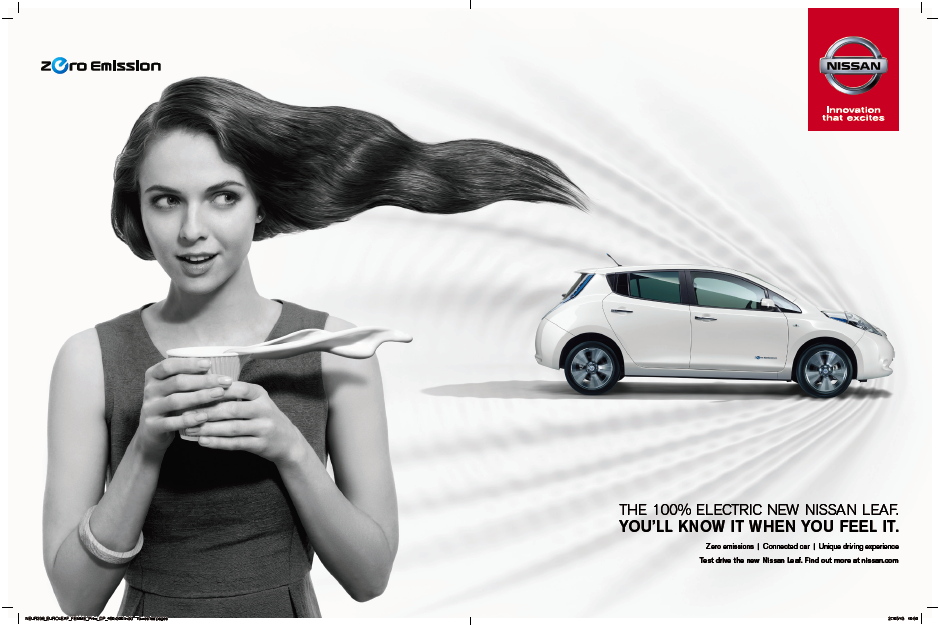Woman in nissan leaf commercial #6
