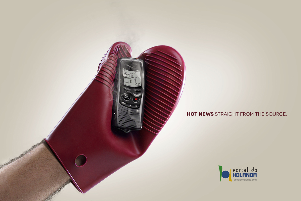 Print ad: Portal do Holanda: Hot news